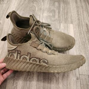 Adidas Kaptir Green Mens Running Shoes Sneakers Size 13